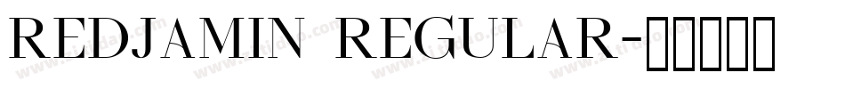Redjamin Regular字体转换
